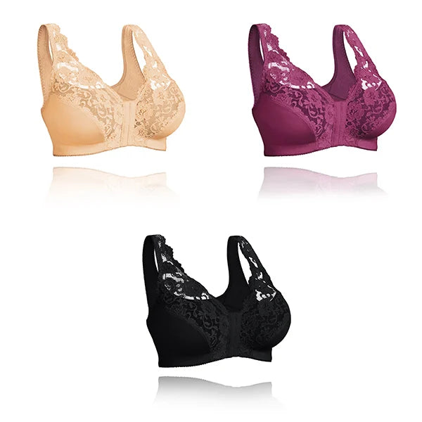 💖Front Hooks, Stretch-Lace, Super-Lift And Posture Correction – ALL IN ONE BRA!