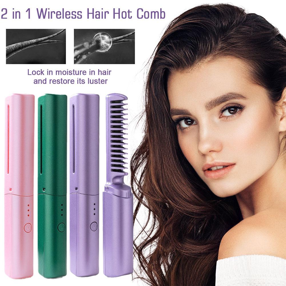 Mini Electric Comb / Mini 2-in-1 Styler and Straightener