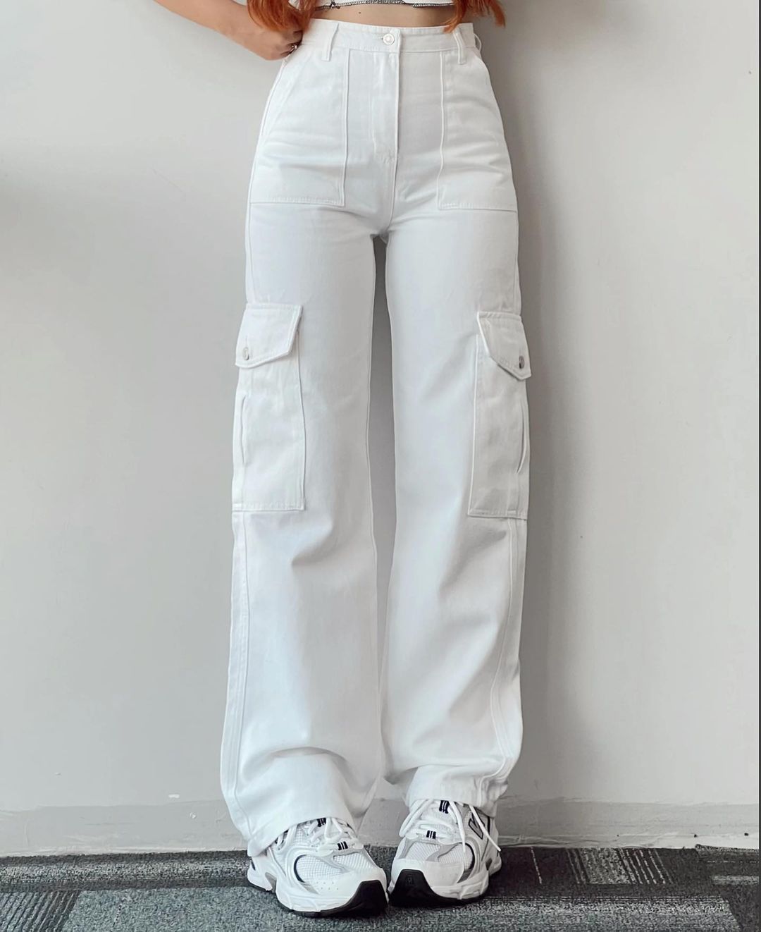 Casual Three-dimensional Pocket Trousers Tight Waist Pants