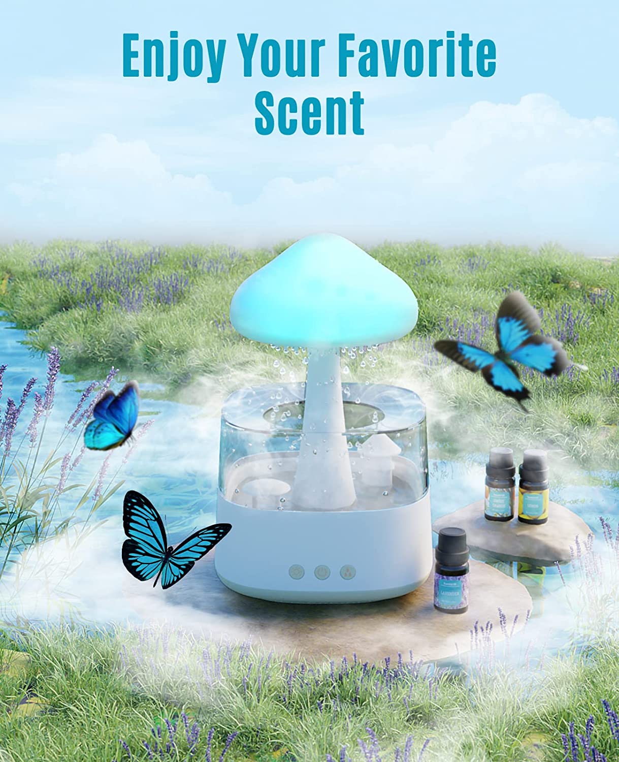 Magic Rain Mushroom Cloud Humidifier ©