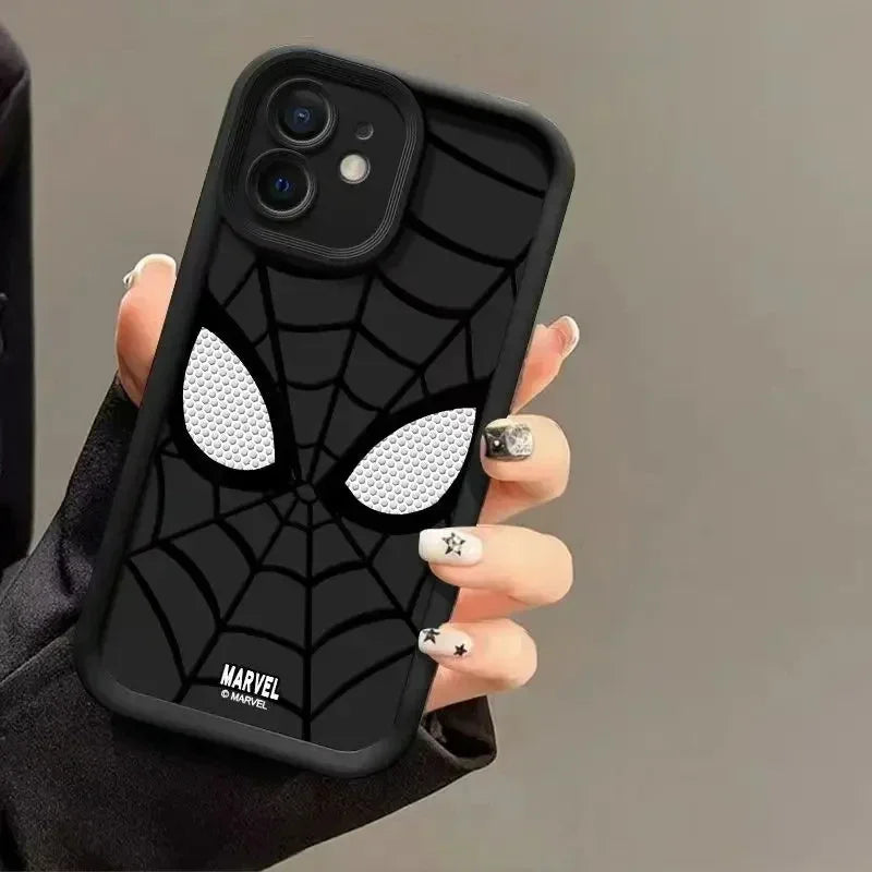 Cool Spider Man Plain Multistep TPU Soft Silicone Phone Case For iPhone 11 12 13 14 15 Pro Max X XS Max XR 8 7 Plus SE2020 Cover