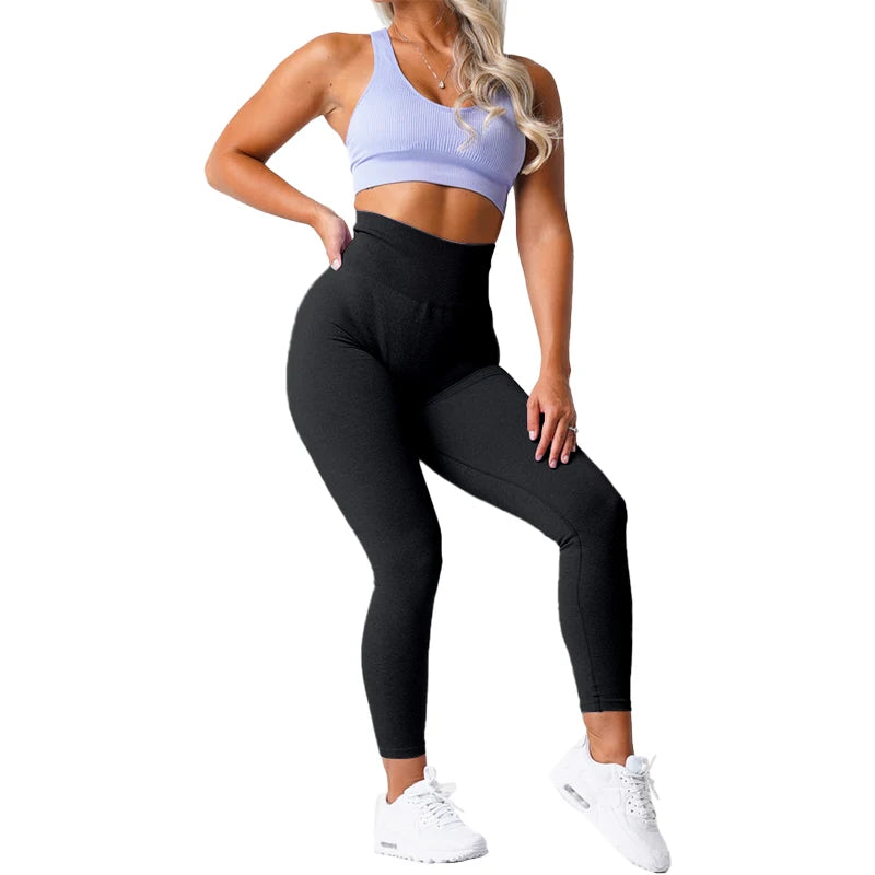 Speckled Scrunch Seamless Leggings Women Soft Workout