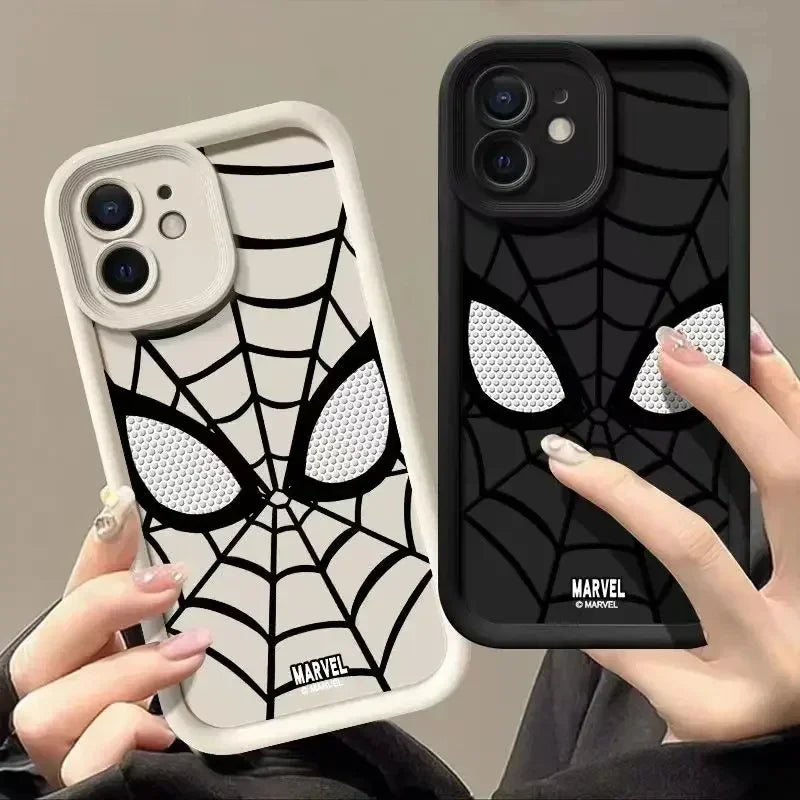 Cool Spider Man Plain Multistep TPU Soft Silicone Phone Case For iPhone 11 12 13 14 15 Pro Max X XS Max XR 8 7 Plus SE2020 Cover