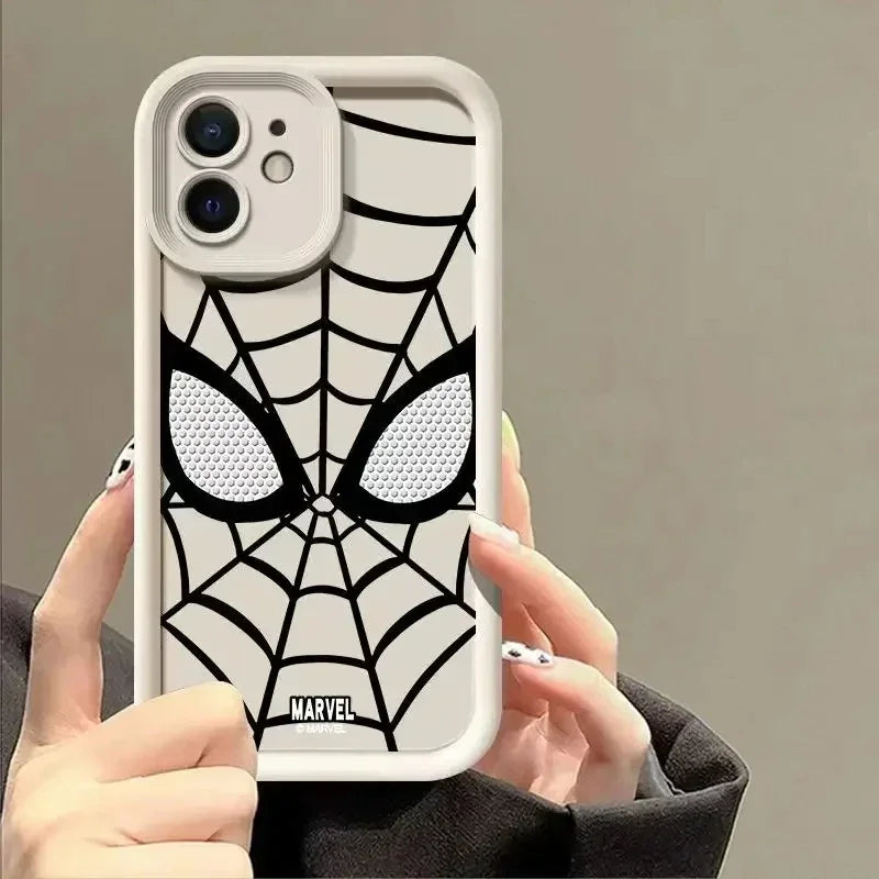 Cool Spider Man Plain Multistep TPU Soft Silicone Phone Case For iPhone 11 12 13 14 15 Pro Max X XS Max XR 8 7 Plus SE2020 Cover