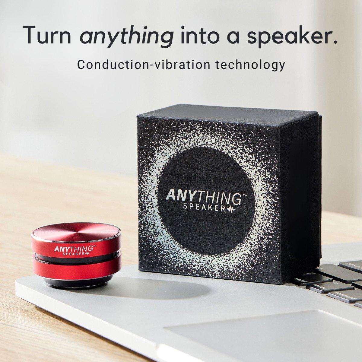 Turn Anything Into A Speaker! Bluetooth, Portable, Vibration-Powered Sound